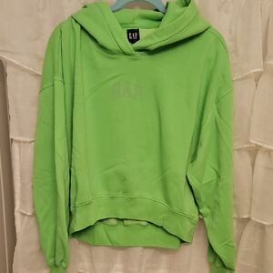 GAP Women's Vibrant Green Hoodie